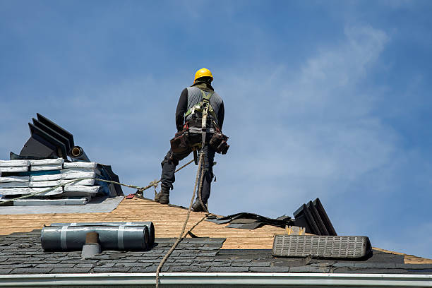 Professional Roofing technician working in Constantine, MI